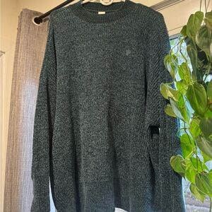 PINK Victoria's Secret Dark Green Crewneck Sweater